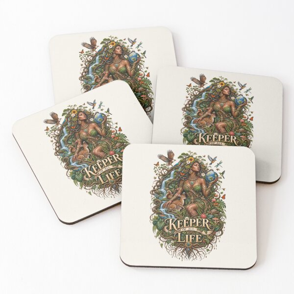 Item preview, Keeper of All Life | Mother Nature Art | Sacred Earth Goddess Illustration designed and sold by 'VARI'.
