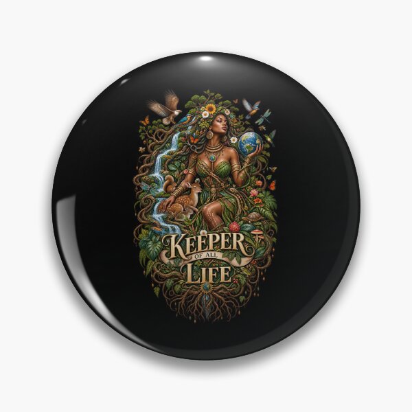Item preview, Keeper of All Life | Mother Nature Art | Sacred Earth Goddess Illustration designed and sold by 'VARI'.