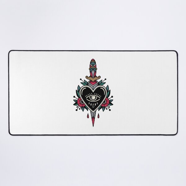 Item preview, Heart and Dagger Artistic Design with Bold Contrast and Symbolic Imagery designed and sold by Keyvan Shovir.
