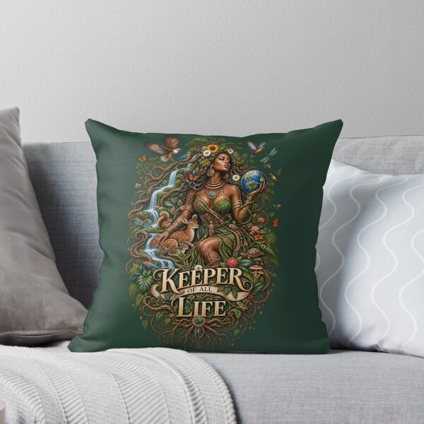 Item preview, Keeper of All Life | Mother Nature Art | Sacred Earth Goddess Illustration designed and sold by 'VARI'.
