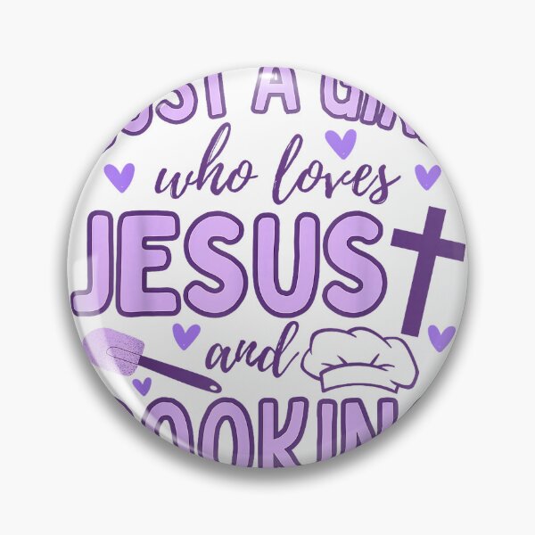 Item preview, Just A Girl Who Loves Jesus and Cooking Christian Funny Chef T-Shirt designed and sold by Magoya Store ⭐⭐⭐⭐⭐.