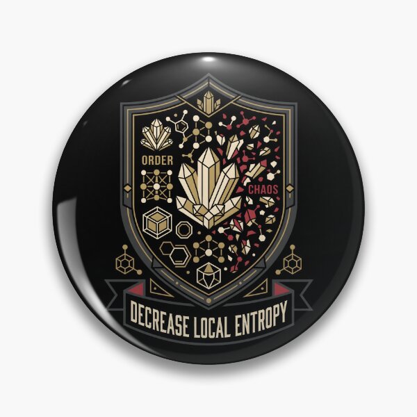 Item preview, Decrease Local Entropy Science Heraldry Coat Of Arms designed and sold by SplashTastic.