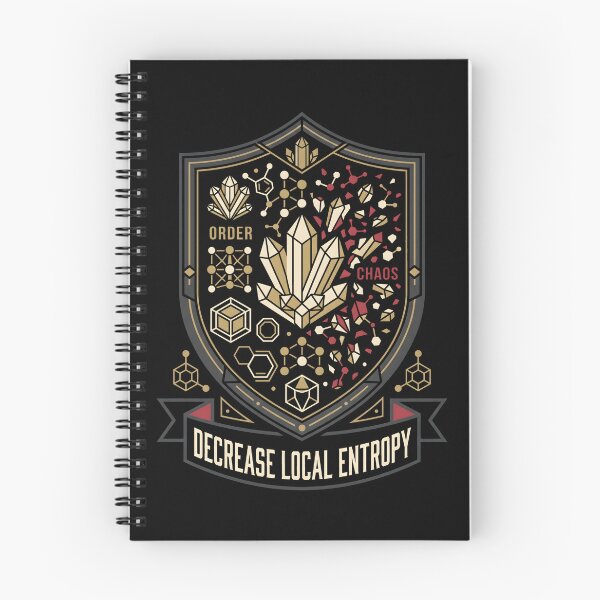 Item preview, Decrease Local Entropy Science Heraldry Coat Of Arms designed and sold by SplashTastic.