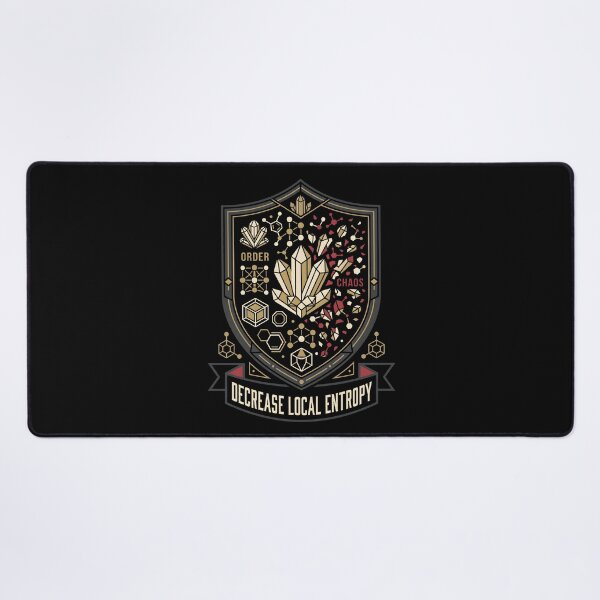 Item preview, Decrease Local Entropy Science Heraldry Coat Of Arms designed and sold by SplashTastic.
