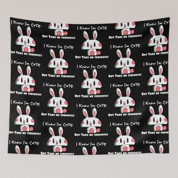Aperçu de l'œuvre T-shirt lapin « Prends-moi au sérieux » Citations drôles lapin créée et vendue par essicaundbe-rg.