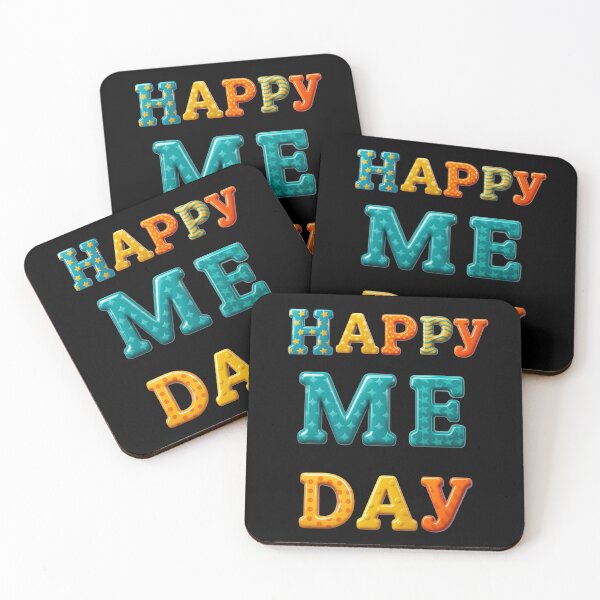 Item preview, Happy Me Day Self Love Self Celebration Colorful Typography designed and sold by MysticPurpleHue.