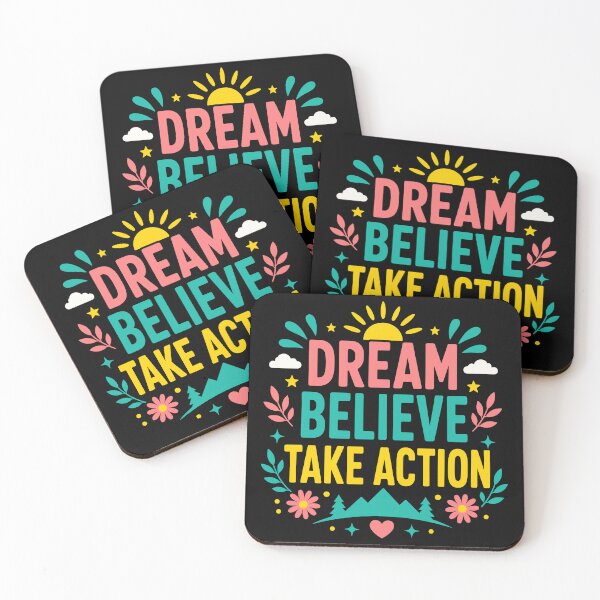 Item preview, Dream Believe Take Action Inspirational Motivation t-shirt designed and sold by rejowan-arts.