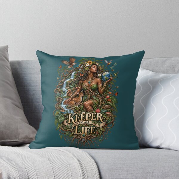 Item preview, Keeper of All Life | Mother Nature Art | Sacred Earth Goddess Illustration designed and sold by 'VARI'.