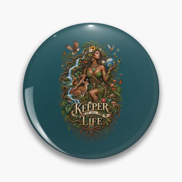 Item preview, Keeper of All Life | Mother Nature Art | Sacred Earth Goddess Illustration designed and sold by 'VARI'.