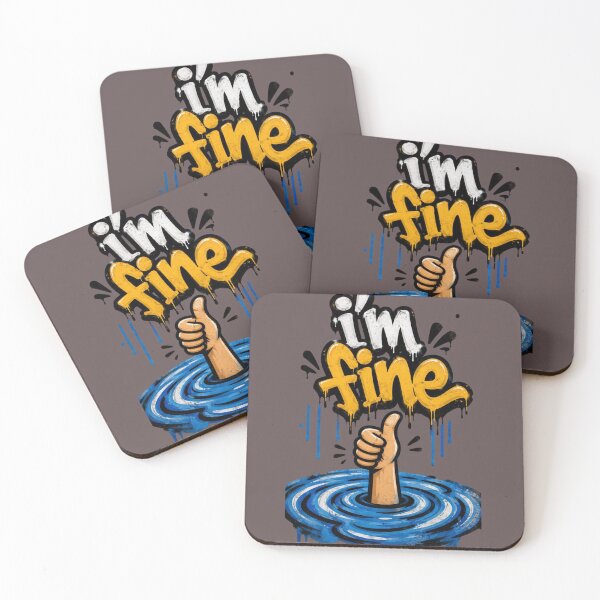 Item preview, I'm fine thumbs-up design  designed and sold by BlueHillsJanot.
