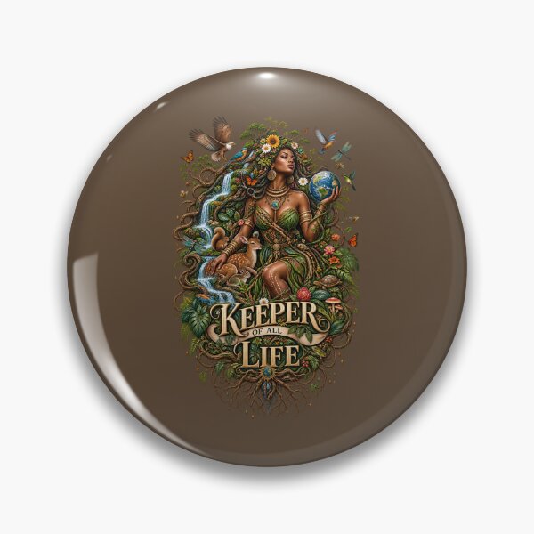 Item preview, Keeper of All Life | Mother Nature Art | Sacred Earth Goddess Illustration designed and sold by 'VARI'.