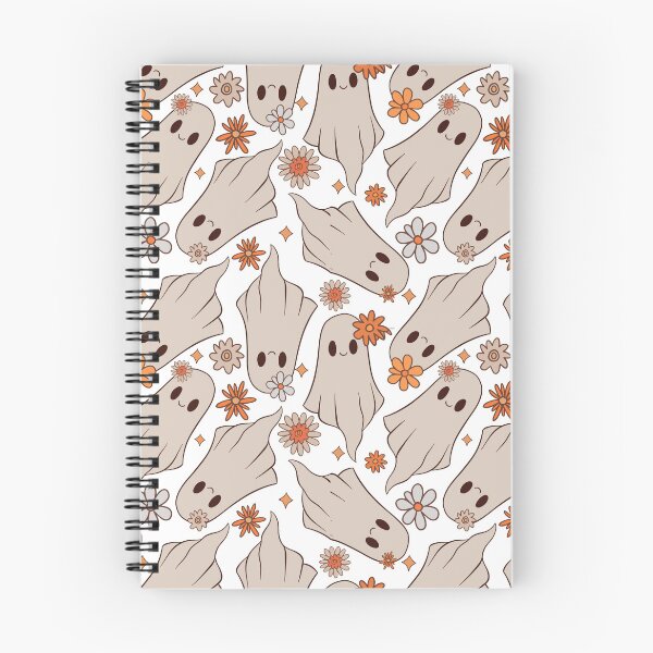 Item preview, Groovy Retro Floral Ghosts Halloween Pattern designed and sold by MiaBellaGirl.