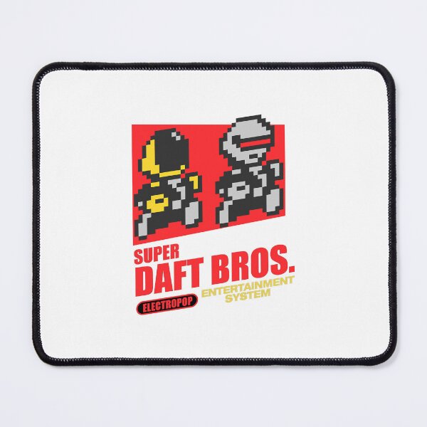 Item preview, Super Daft Bros Pixel Art Parody Graphic Design designed and sold by kembang-kuncup.