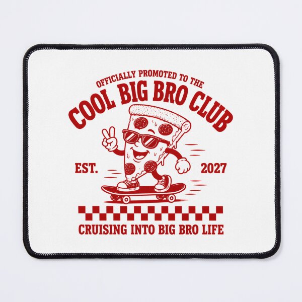 Item preview, Promoted To Big Brother Cool Big Bro Club Pizza Big Brother Reveal Retro Big Brother Sibling Pregnancy Announcement designed and sold by oscojd-ftgieb.