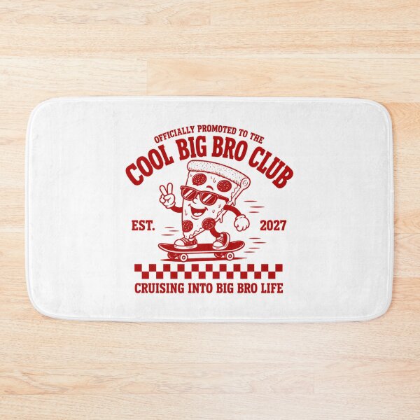 Item preview, Promoted To Big Brother Cool Big Bro Club Pizza Big Brother Reveal Retro Big Brother Sibling Pregnancy Announcement designed and sold by oscojd-ftgieb.