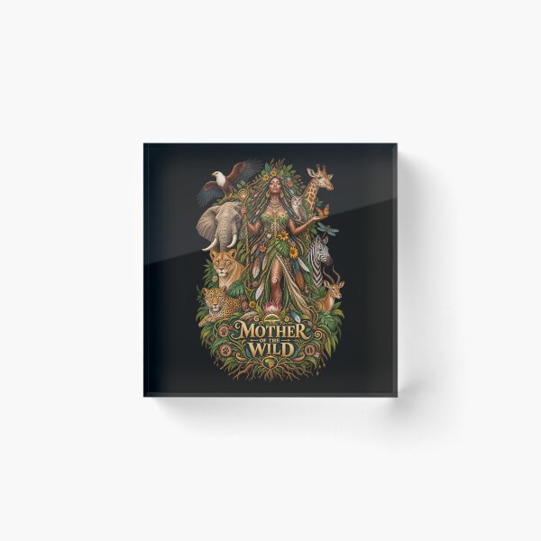 Item preview, Mother of the Wild | Wildlife Goddess Art | Sacred Nature Illustration designed and sold by 'VARI'.