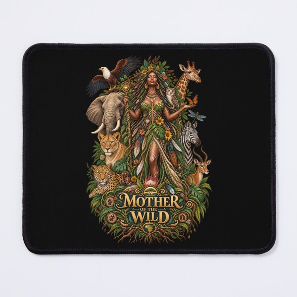 Item preview, Mother of the Wild | Wildlife Goddess Art | Sacred Nature Illustration designed and sold by 'VARI'.