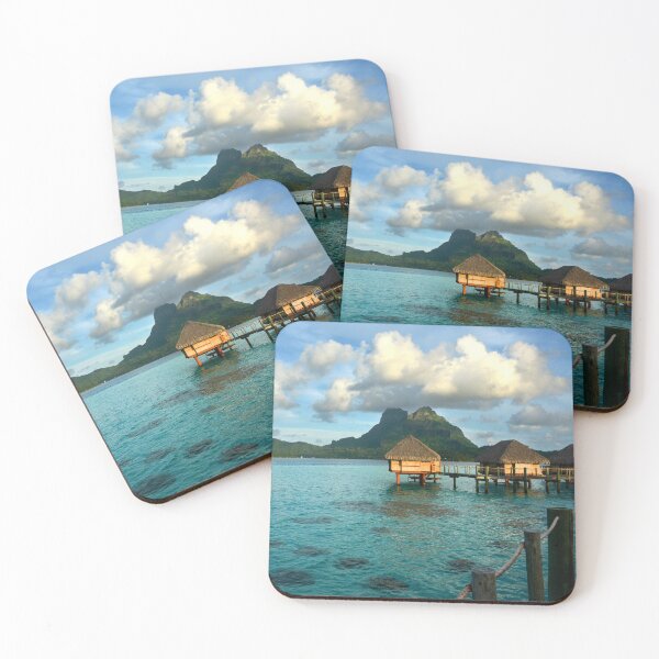 Item preview, Bora Bora Tahiti Bungalow, Blue Water Tropical Paradise designed and sold by Sharon Schwalbe.