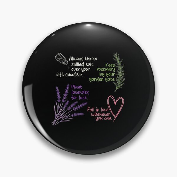 Item preview, Salt Rosemary Lavender Witchy Botanical Love Quote Graphic designed and sold by Nekoojimeo.