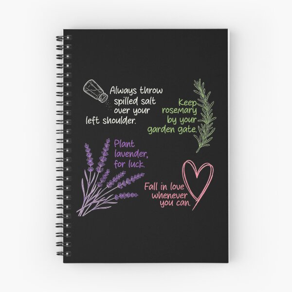 Item preview, Salt Rosemary Lavender Witchy Botanical Love Quote Graphic designed and sold by Nekoojimeo.