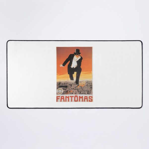 Item preview, Fantomas Vintage French Horror Crime Noir Detective Silent Film Poster Artwork designed and sold by mgkkhokon.