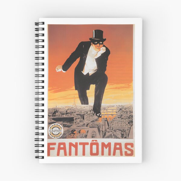 Item preview, Fantomas Vintage French Horror Crime Noir Detective Silent Film Poster Artwork designed and sold by mgkkhokon.