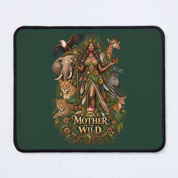 Item preview, Mother of the Wild | Wildlife Goddess Art | Sacred Nature Illustration designed and sold by 'VARI'.