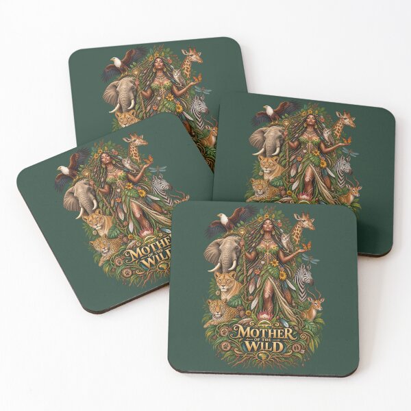 Item preview, Mother of the Wild | Wildlife Goddess Art | Sacred Nature Illustration designed and sold by 'VARI'.