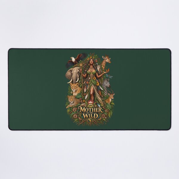 Item preview, Mother of the Wild | Wildlife Goddess Art | Sacred Nature Illustration designed and sold by 'VARI'.