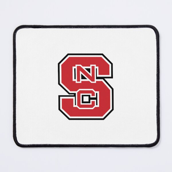 Item preview, NC State Red Text Logo Isolated on Black Background designed and sold by kembang-kuncup.