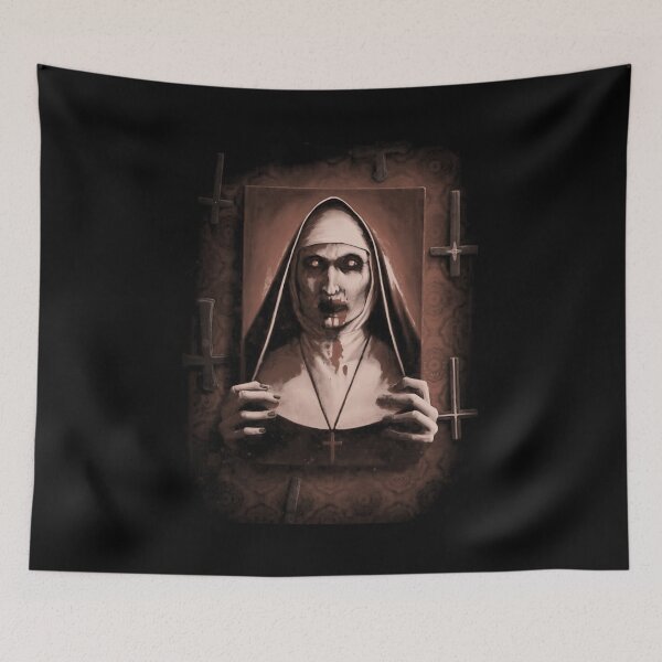 Item preview, The Nun Horror Movie Evil Demon Valak Sepia Art designed and sold by arasijime.