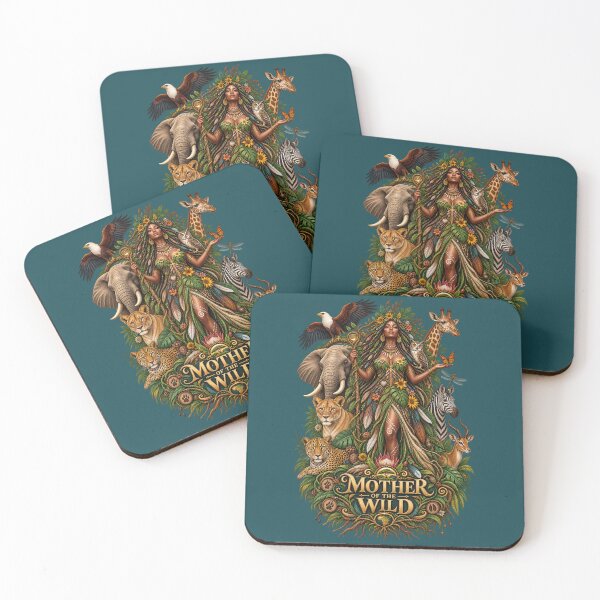 Item preview, Mother of the Wild | Wildlife Goddess Art | Sacred Nature Illustration designed and sold by 'VARI'.