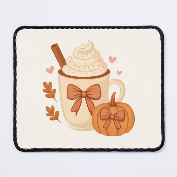 Item preview, Cozy Pumpkin Spice Latte & Bows Autumn Art designed and sold by MiaBellaGirl.