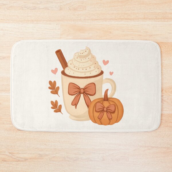 Item preview, Cozy Pumpkin Spice Latte & Bows Autumn Art designed and sold by MiaBellaGirl.