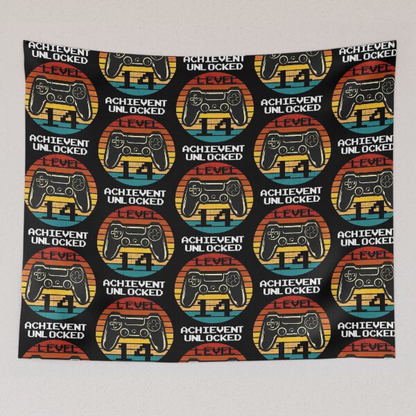 Item preview, Birthday Achievement Unlocked Level Up Gamer designed and sold by amm-yWescott.