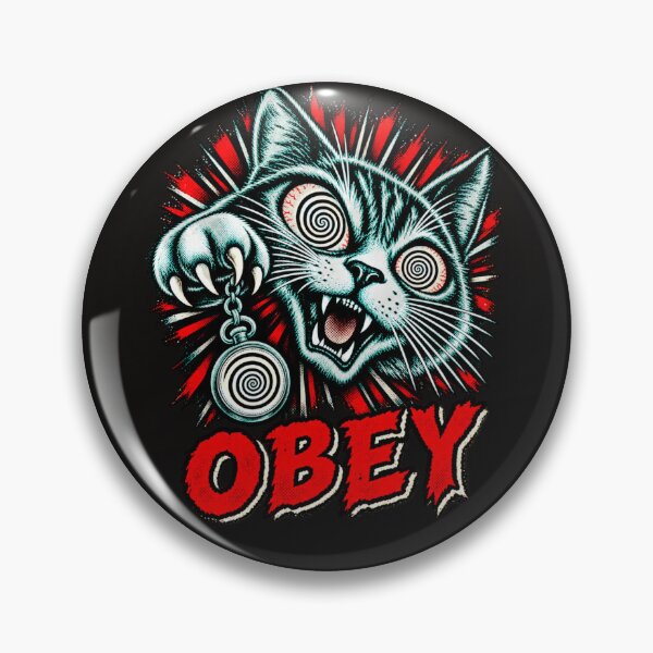 Item preview, Obey the Hypno-Cat designed and sold by Sanctum Icons.