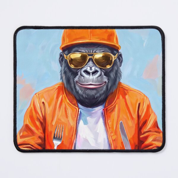 Item preview, Bon Appetit Gorilla in Pop Art style in bright colors designed and sold by TYA - Take Your Art.