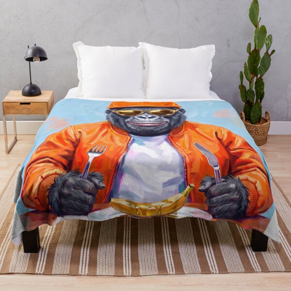 Item preview, Bon Appetit Gorilla in Pop Art style in bright colors designed and sold by TYA - Take Your Art.
