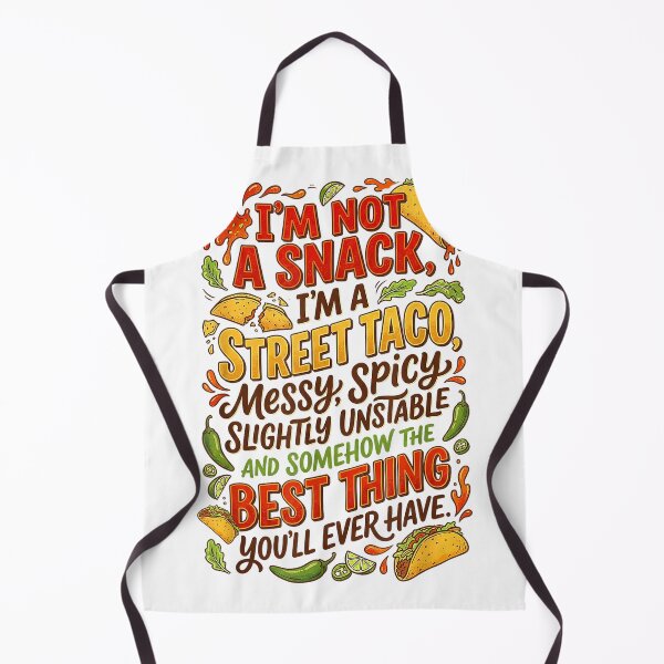 Item preview, I'm Not A Snack I'm A Full Street Taco Funny Mexican Tacos T-Shirt designed and sold by PrintWaveMagic.