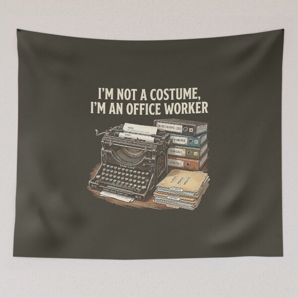Item preview, The Bureaucrat | Vintage Typewriter Office Worker designed and sold by HexOne.