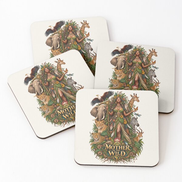 Item preview, Mother of the Wild | Wildlife Goddess Art | Sacred Nature Illustration designed and sold by 'VARI'.
