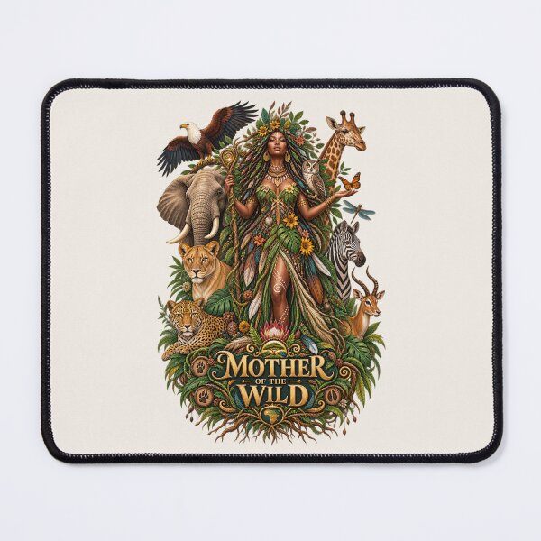 Item preview, Mother of the Wild | Wildlife Goddess Art | Sacred Nature Illustration designed and sold by 'VARI'.
