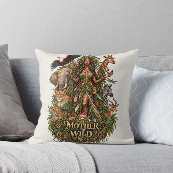Item preview, Mother of the Wild | Wildlife Goddess Art | Sacred Nature Illustration designed and sold by 'VARI'.