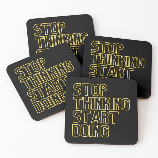 Item preview, Stop Thinking Start Doing - Yellow designed and sold by italiad-oll.