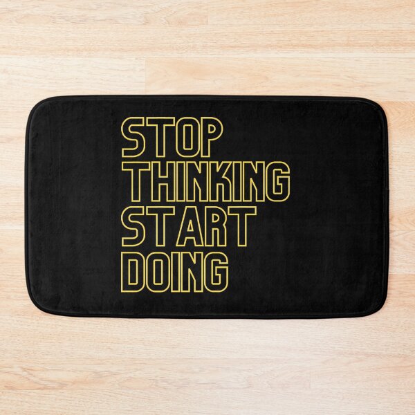 Item preview, Stop Thinking Start Doing - Yellow designed and sold by italiad-oll.