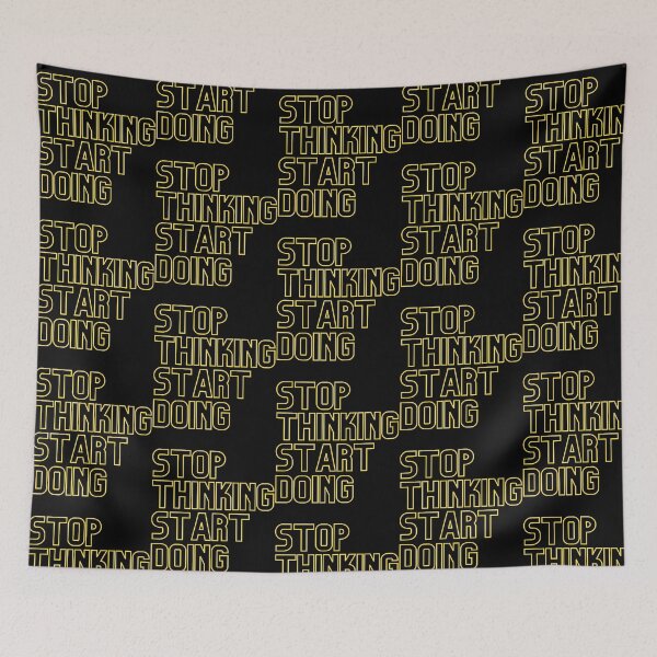 Item preview, Stop Thinking Start Doing - Yellow designed and sold by italiad-oll.