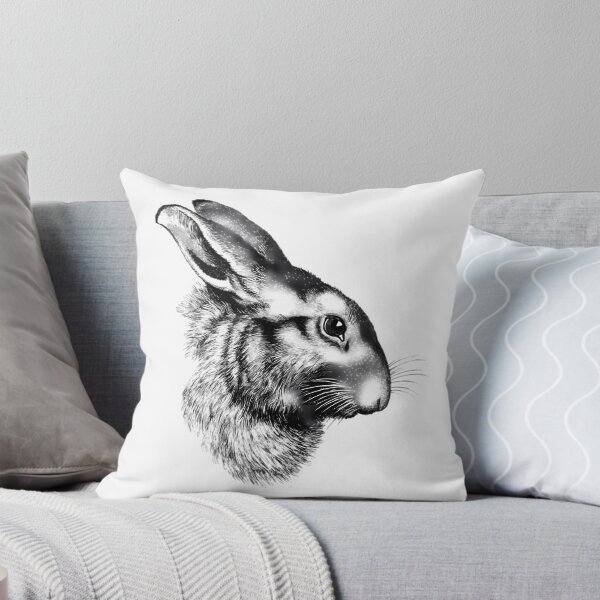 Item preview, Bunny T-Shirtrabbit Bunny Hare Cute Realistic Drawing Wildlife Animal designed and sold by essicaundbe-rg.