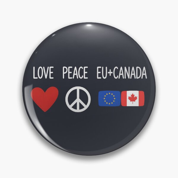 Item preview, Love Peace EU Canada  designed and sold by HowToCanadian.