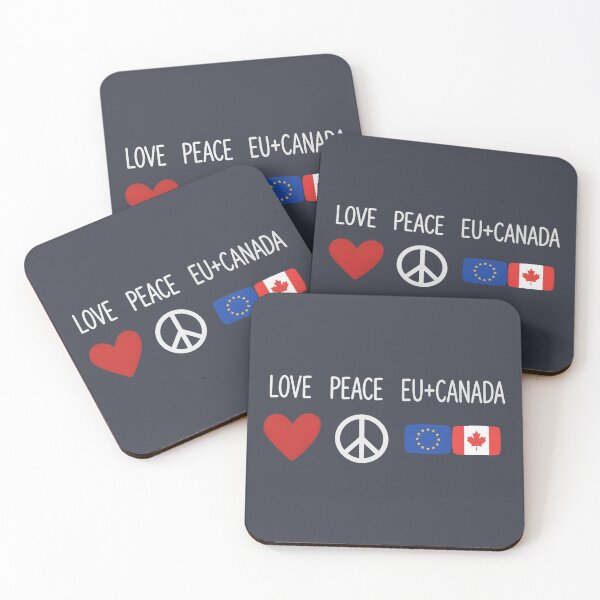 Item preview, Love Peace EU Canada  designed and sold by HowToCanadian.