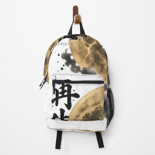 Item preview, Rebirth – Japanese Kanji Kintsugi Moon and Red-Crowned Crane designed and sold by yuryu14yutaka.